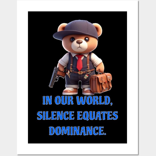 Mafia teddy bear 2.0 Wall Art by Out of the world